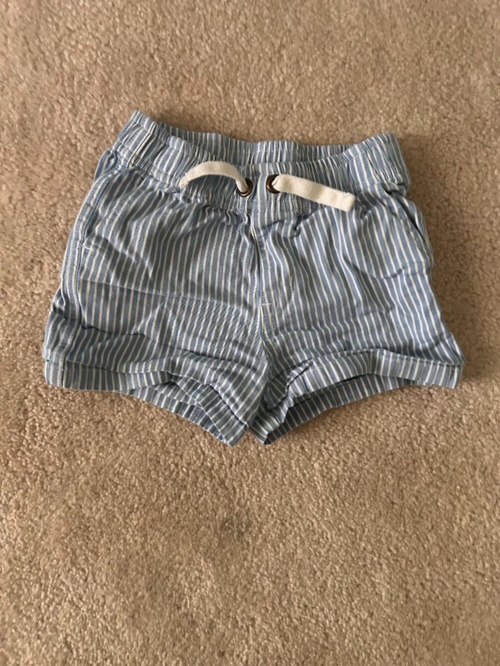 Primary blue and white shorts